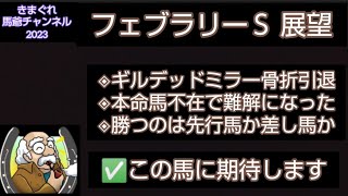 2023フェブラリーS 展望🔷ギルデッドミラー回避で難解✅それでも差し馬に期待します