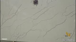 Newly bianco calacatta white quartz slab F6001