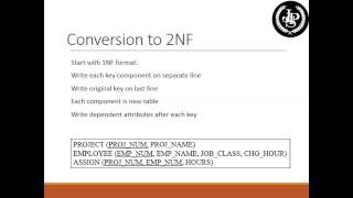 Topic 8 normalization