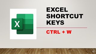 Microsoft Excel Shortcut Keys In 1 Minute | Ctrl+W