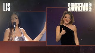 LIS Sanremo 2025 - Elodie canta “Dimenticarsi alle 7”