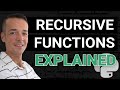 What is a RECURSIVE function in Python? | Calculate a factorial operation recursively