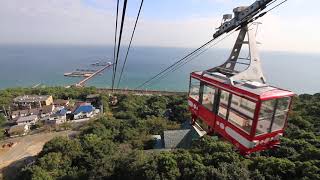 須磨浦ロープウェイ　鉢伏山上駅からの下りの景色　Sumaura Ropeway, Kobe　(2019.10)