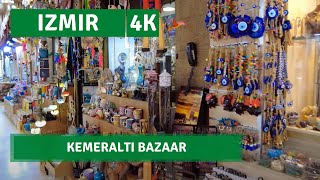 IZMIR Turkey Walking Tour In The Old Bazaar(Kemeraltı Çarşısı)3September 2021 |4k UHD 60fps