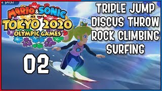 ROCK CLIMBING AND SURFING!?! Mario and Sonic at the Olympic Games Tokyo 2020 Part 2 - DarkLightBros