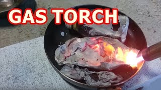 EXPERIMENT GAS TORCH vs　Aluminium can Melting