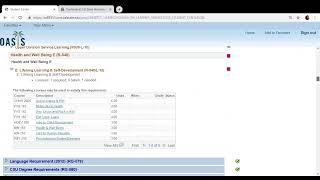 Academic Requirements Report