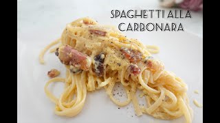 Cucino sempre il Primo piatto della tradizione italiana SPAGHETTI alla CARBONARA è buonissimo