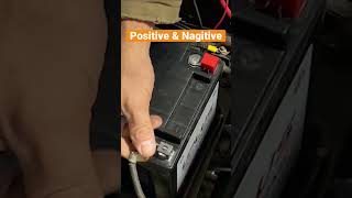 Determining positive and negative posts on a battery￼