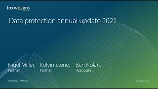 Data protection annual update 2021