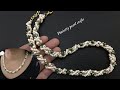 Spiral necklace or bracelet tutorial/ Simple and easy to make for beginner. Beaded rope jewelry.