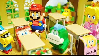 「Lego mario school」LEGO Super Mario stop motion anime !レゴマリオの学校