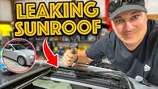 How to fix a Leaking Sunroof on a BMW - EASY