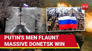 On Cam: Putin's Men Wave Russian Flag Atop Building In Donetsk; 10 Villages Captured In 7 Days