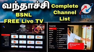 BSNL FREE Live TV - Complete Channel List | BSNL is on FIRE 🔥