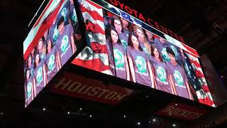 Spring High School Choir Sings National Anthem At Houston Rockets Game 2018