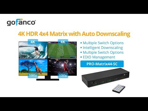 Откройте для себя HDMI Matrix Switch [с автоматическим масштабированием и управлением Alexa Echo]