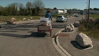 Montpellier : collecte à vélo des biodéchets au Millénaire