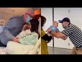 Grandparents Meet Grandchild for the First Time. Emotional Surprises.