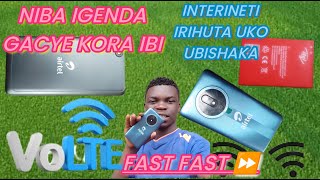 lNIBA INTERINETI YAWE IGENDA UKO UDASHAKA KORA IBI YIHUTE UGIRENGO NI 5G