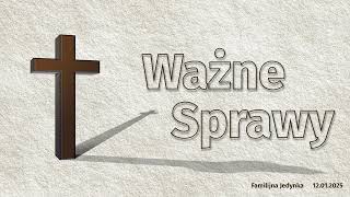 Ważne Sprawy o Synodzie o synodalności - 12.01.2025