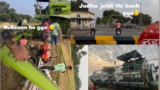 Train 🚂 dekh kr nikla kare Harvestar kharab ho gayi 😰 #trending #youtube