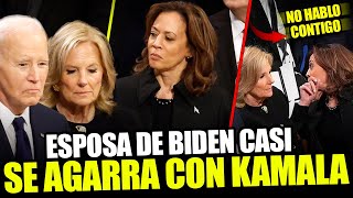 Kamala ROZA con la ESPOSA de Biden y es IGNORADA en el Funeral de Jimmy Carter!