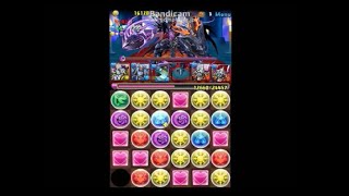 パズドラ　「暗黒騎士降臨！」　超級　アモン×ジークフリートPT サブ無課金編成