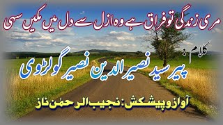 Meri Zindagi To Firaq Hai | A Beautiful Ghazal by Pir Naseer ud Din Naseer Golrawi