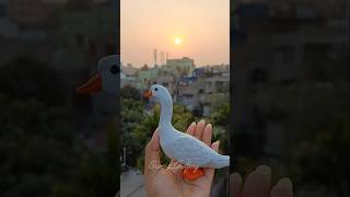 মা সরস্বতীর বাহন ❤️🐣 /  DIY Duck 🌸 #diy #saraswatipuja #duck