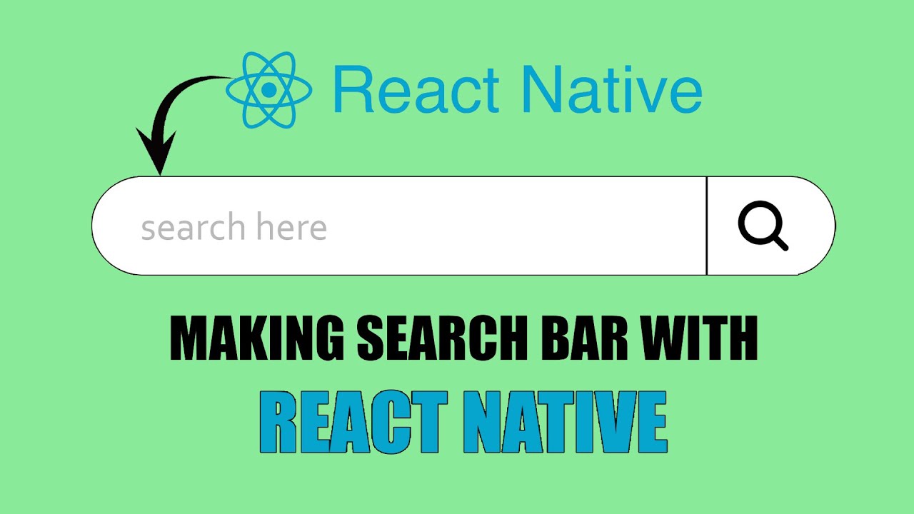 Making Search Bar In React-native - YouTube