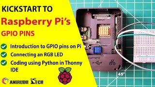 Raspberry Pi GPIO pins, using it for blinking an RGB LED