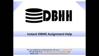 Instant DBMS Assignment Help