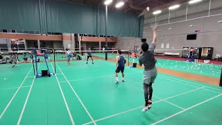 Badminton CALIFORNIA : 11-22-2023 - Wednesday Night Badminton 羽毛球 | 4K