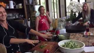 Chef Cynthia Louise Makes Veggie Pasta with iLab | Bali Indonesia