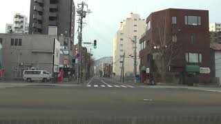 西23丁目線 → 円山中央線[ #札幌市 1080p 車載動画]：北11条連絡線交点～西20丁目通交点