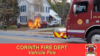 Car Fire 327 Main St Corinth, NY