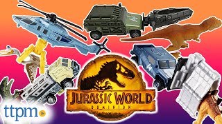 MATCHBOX JURASSIC WORLD DOMINION! Dino Transporters Vehicles from Mattel Review!