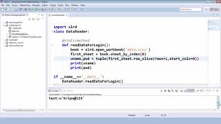 Read Excel data using xlrd Package in Selenium with Python