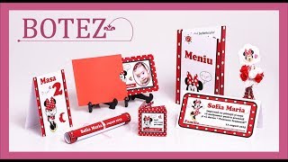 INVITATII - MARTURII - PLICURI - MENIURI personalizate pentru Botez - Noul Trend al anului