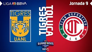 Resumen | Tigres vs Toluca | Liga BBVA MX - Guard1anes 2021 - Jornada 9