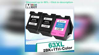 ALIZEO 63XL Re-Manufactured Replacement For HP 63 Ink Cartridge Deskjet 1110 1111 1112 2130 2131