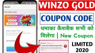 winzo gold cashback coupon code | winzo gold coupon code 2023 ||