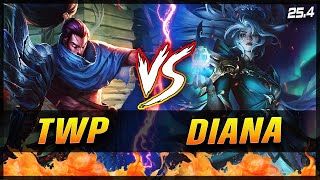 TheWanderingPro - Yasuo vs Diana MID Patch 25.4 - Yasuo Gameplay