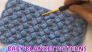 Easy Crochet Baby Blanket #KOLAY BEBEK BATTANİYE YAPIMI  -5-