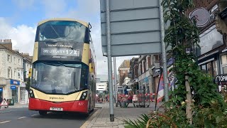 Onboard Brighton \u0026 Hove Bus 827 (SK17 HJD)