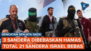 Hamas Tepati Janji Bebaskan 3 Sandera Israel, Total 21 dari 33 Sandera Dibebaskan di Gaza