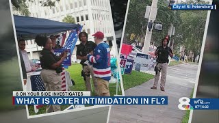 What's considered voter intimidation in Florida?