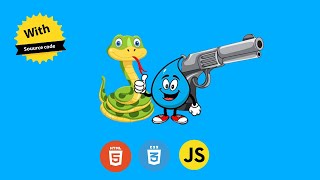 Snake water gun game using html css and java script With source Code