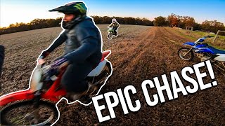 INTENSE GAME OF PIT BIKE TAG! *Hilarious Chase*
